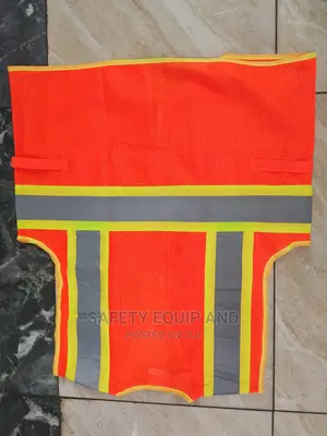 Orange Reflective Vest With Pockets