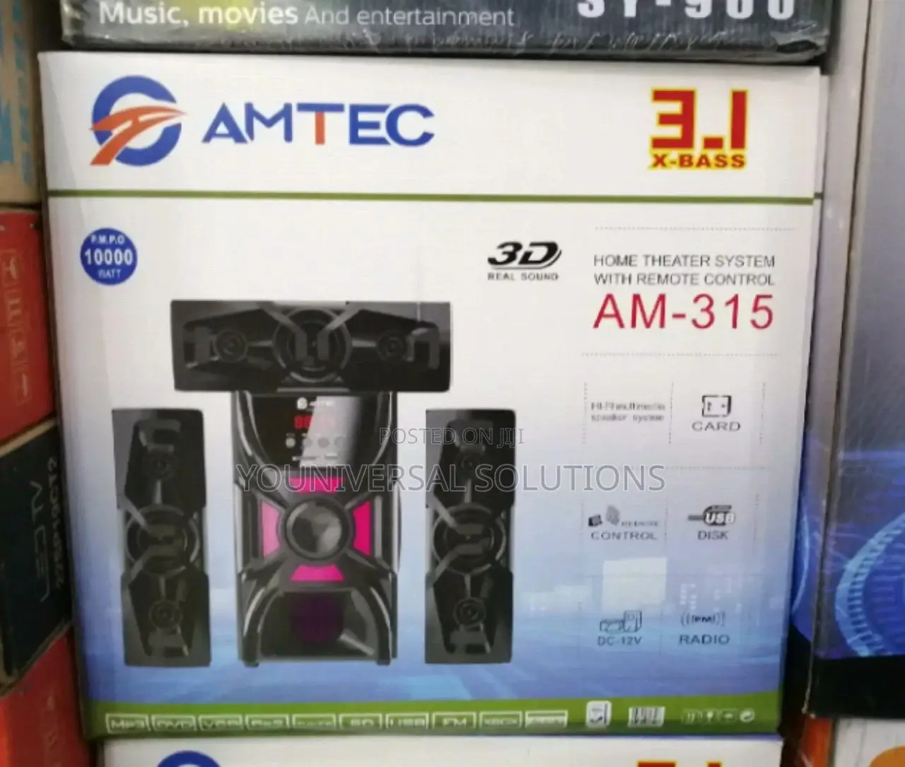 3.1ch Amtec AM-315 Multimedia Speaker System Woofer.