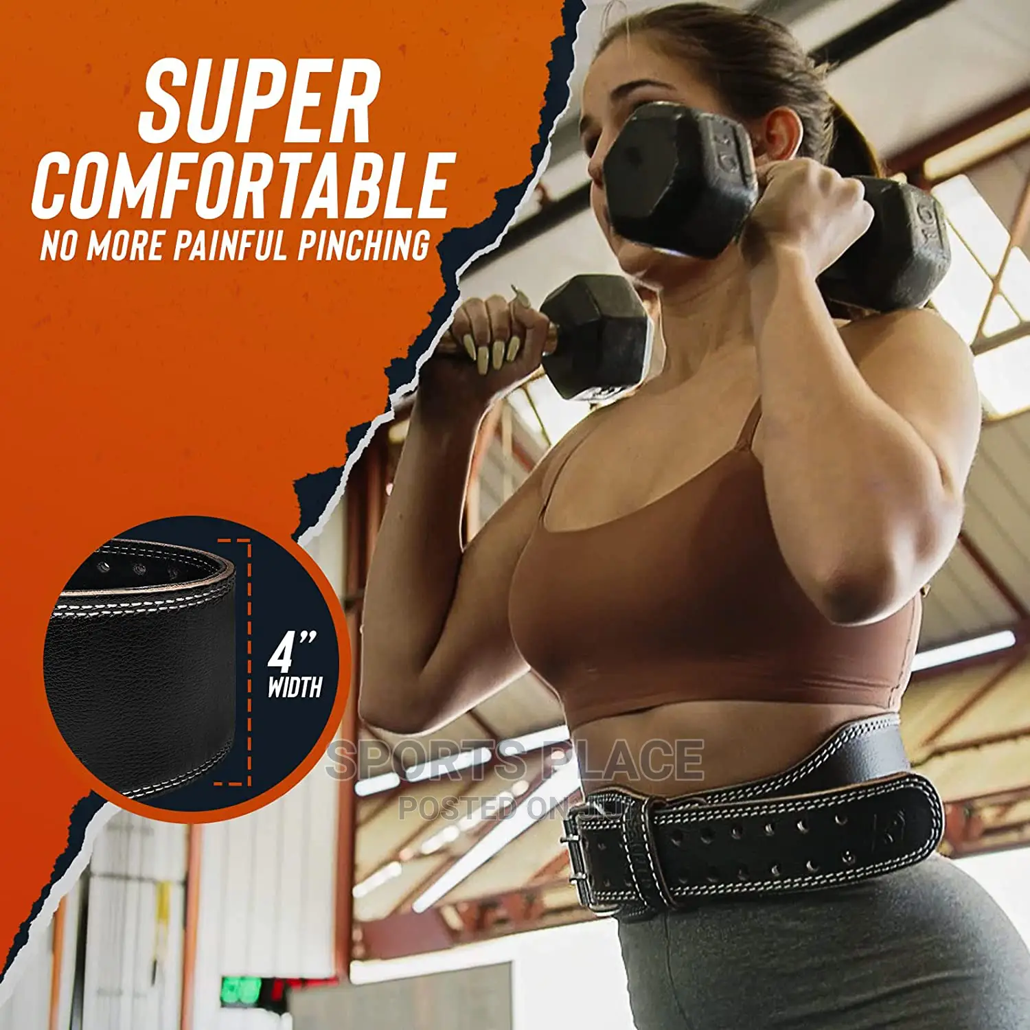 Premium Weightlifting Belt for Men Women