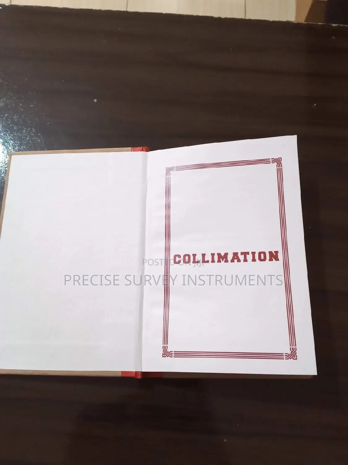 Survey Field Book (Rise Fall / Collimation)