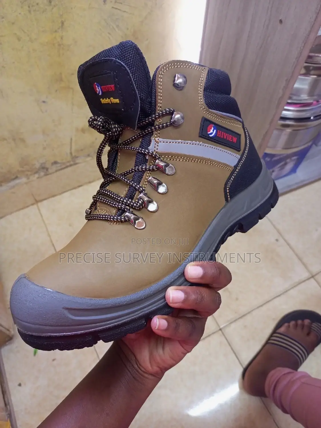 Unique Safet Boots (Brown,With Steel Toe)
