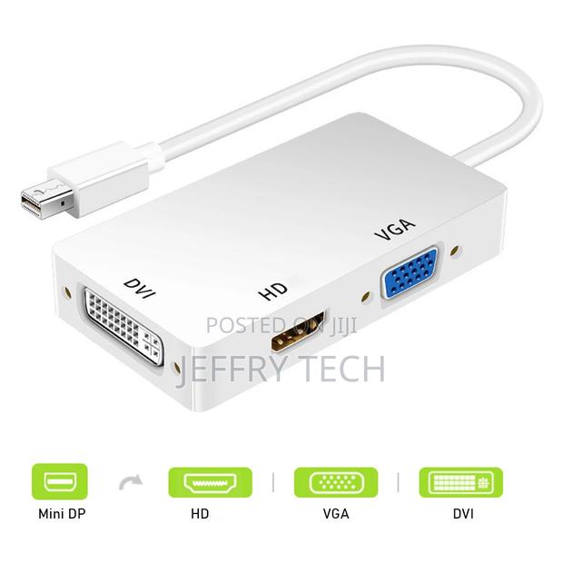 Three-In-One Converter Male to Female Mini DP to VGA DVI HD