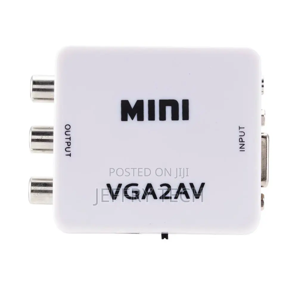 1080P Mini Vga2av Video Converter Adapter Vga to Rca/Av Pc T