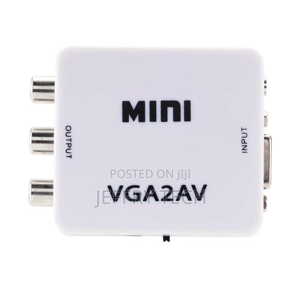 1080P Mini Vga2av Video Converter Adapter Vga to Rca/Av Pc T