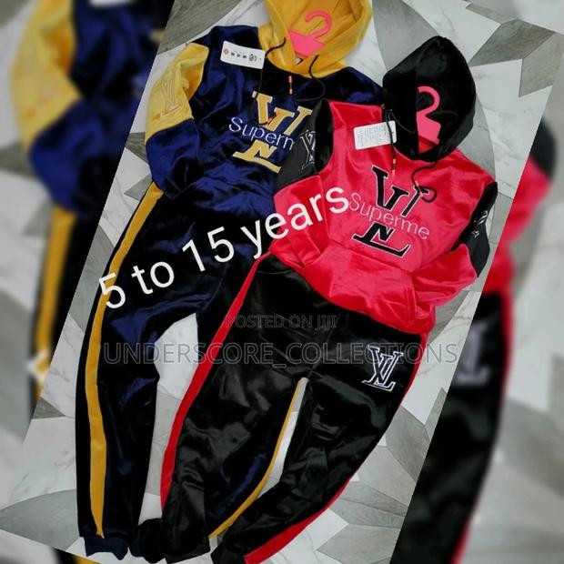 Executive Heavy and Warm Kids Velvet Track Suits - thumbnail 3
