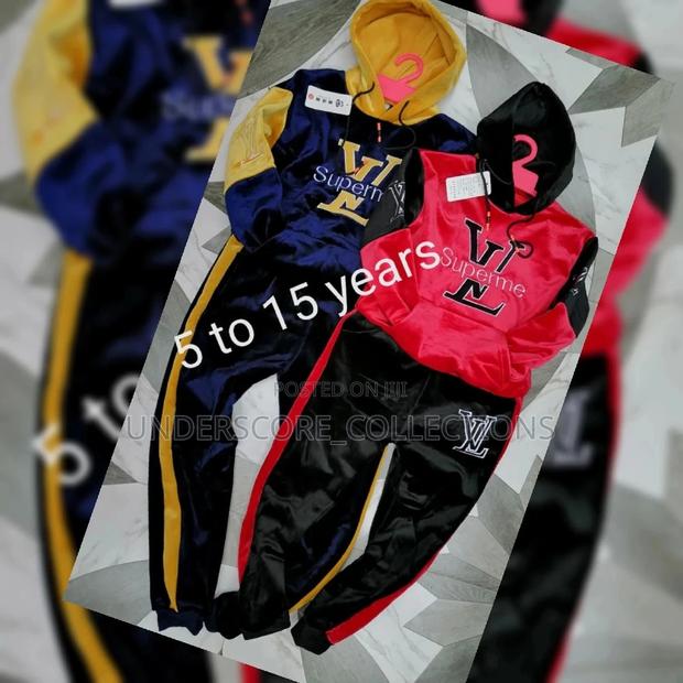 Executive Heavy and Warm Kids Velvet Track Suits - thumbnail 4