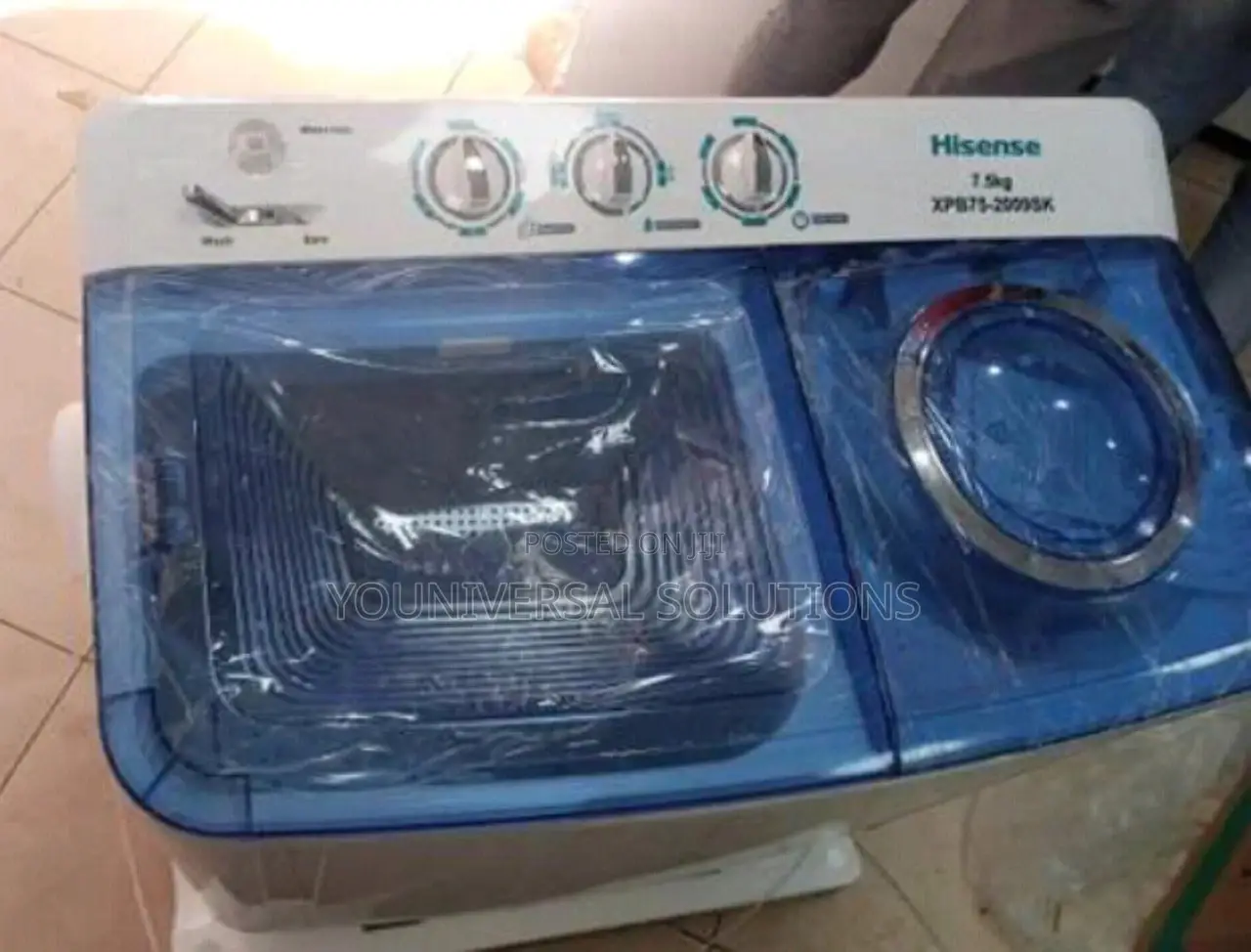 Hisense Twin Tub Washing Machine(7.5kg)