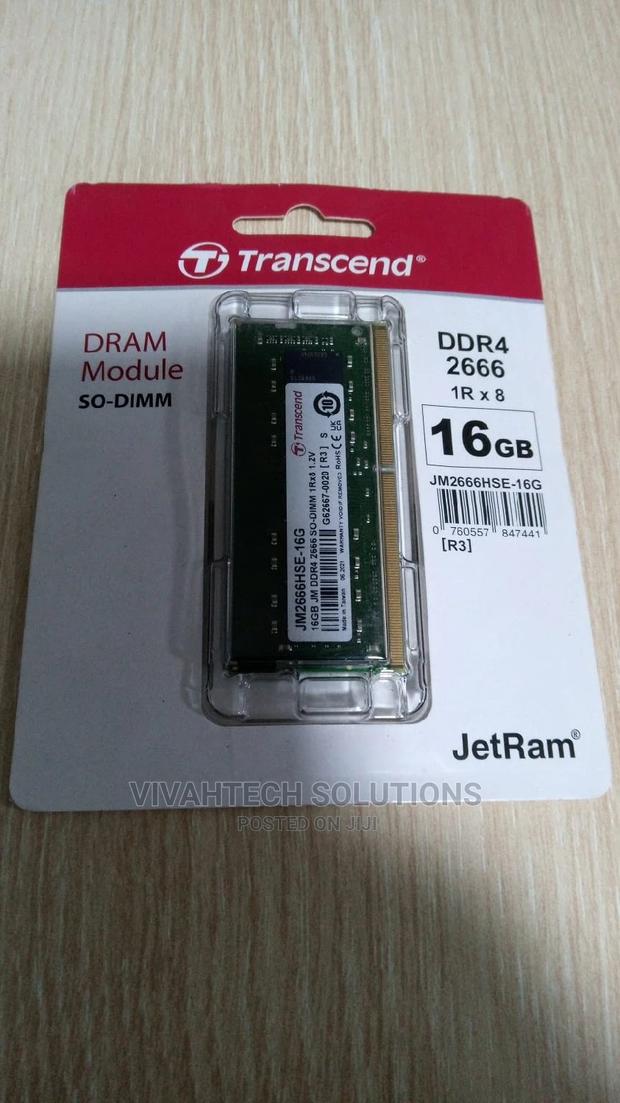 Transcend 16GB Laptop RAM 2666 Speed
