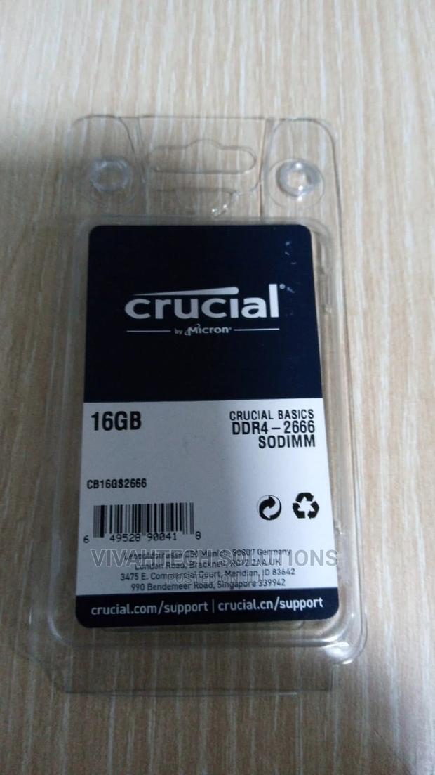 Crucial Ddr4 16gb Laptop Ram 2666