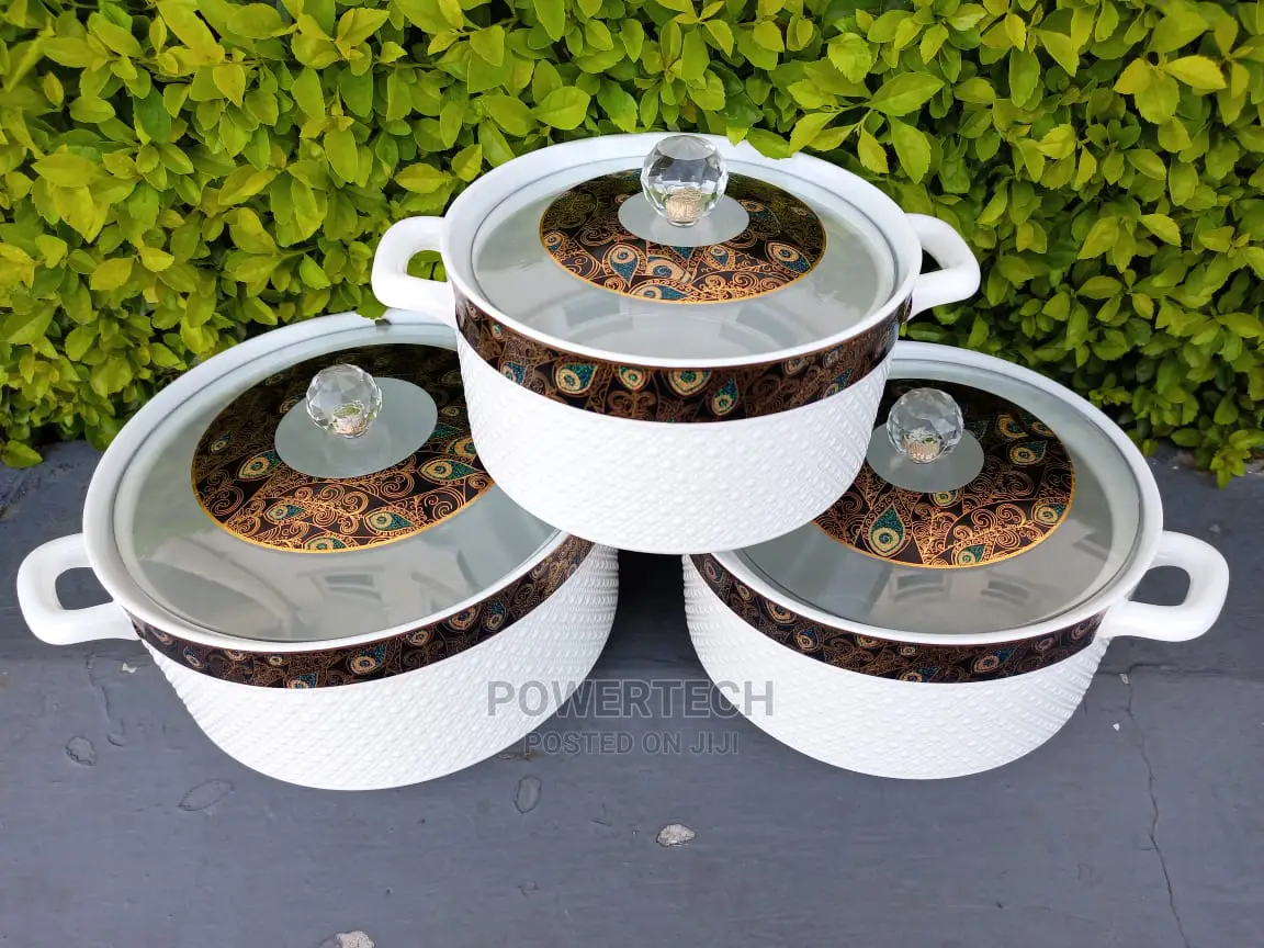 Set of 3 Soup Pots