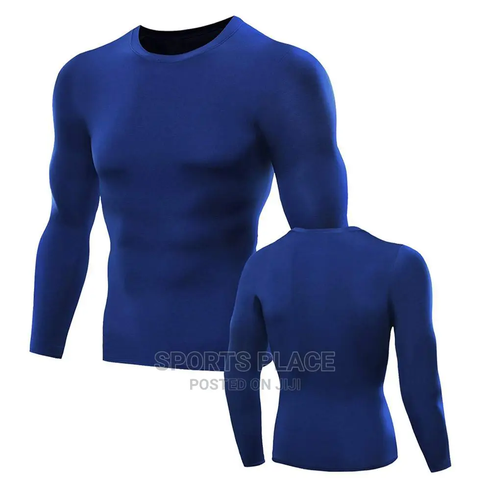 Sky Blue and Navy Blue Compression Tights