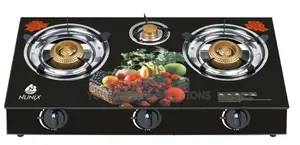 Nunix Glass Top 3 Burner Cooker