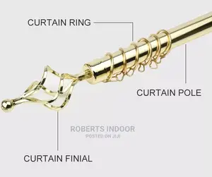 1m Single Curtain Rod