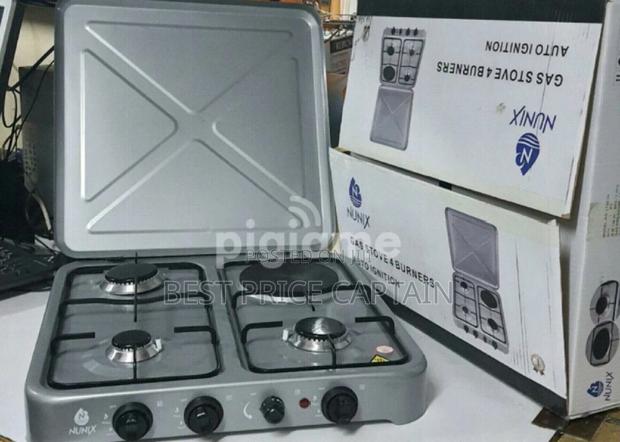 Nunix 3 Gas 1 Electric Plate Cooker