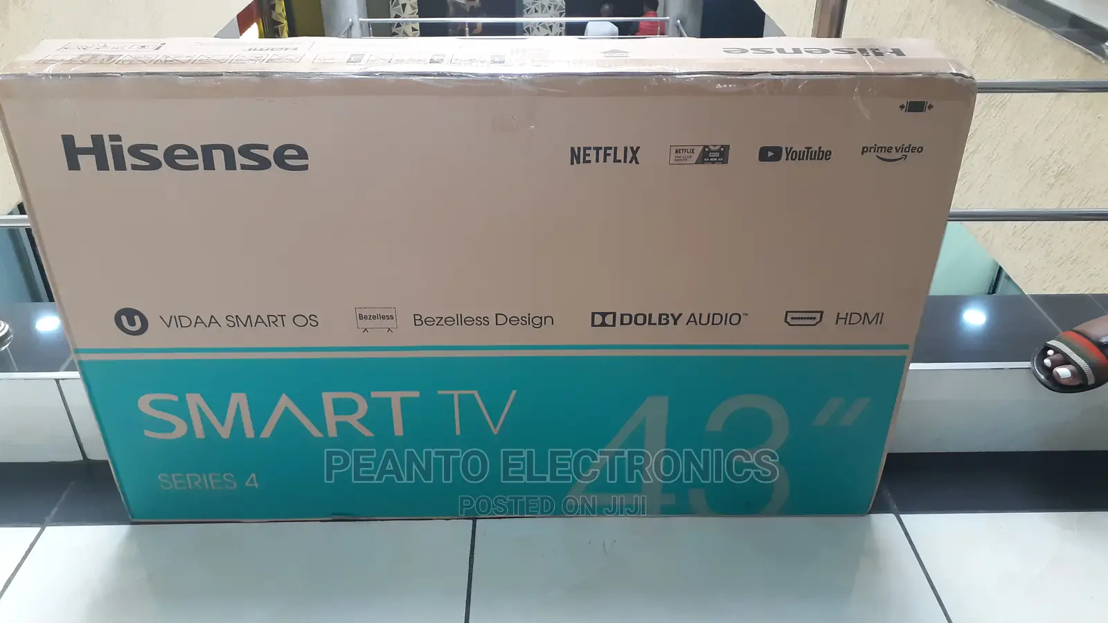 Hisense 43S4 Frameless Smart FHD LED TV - Netflix.Yout