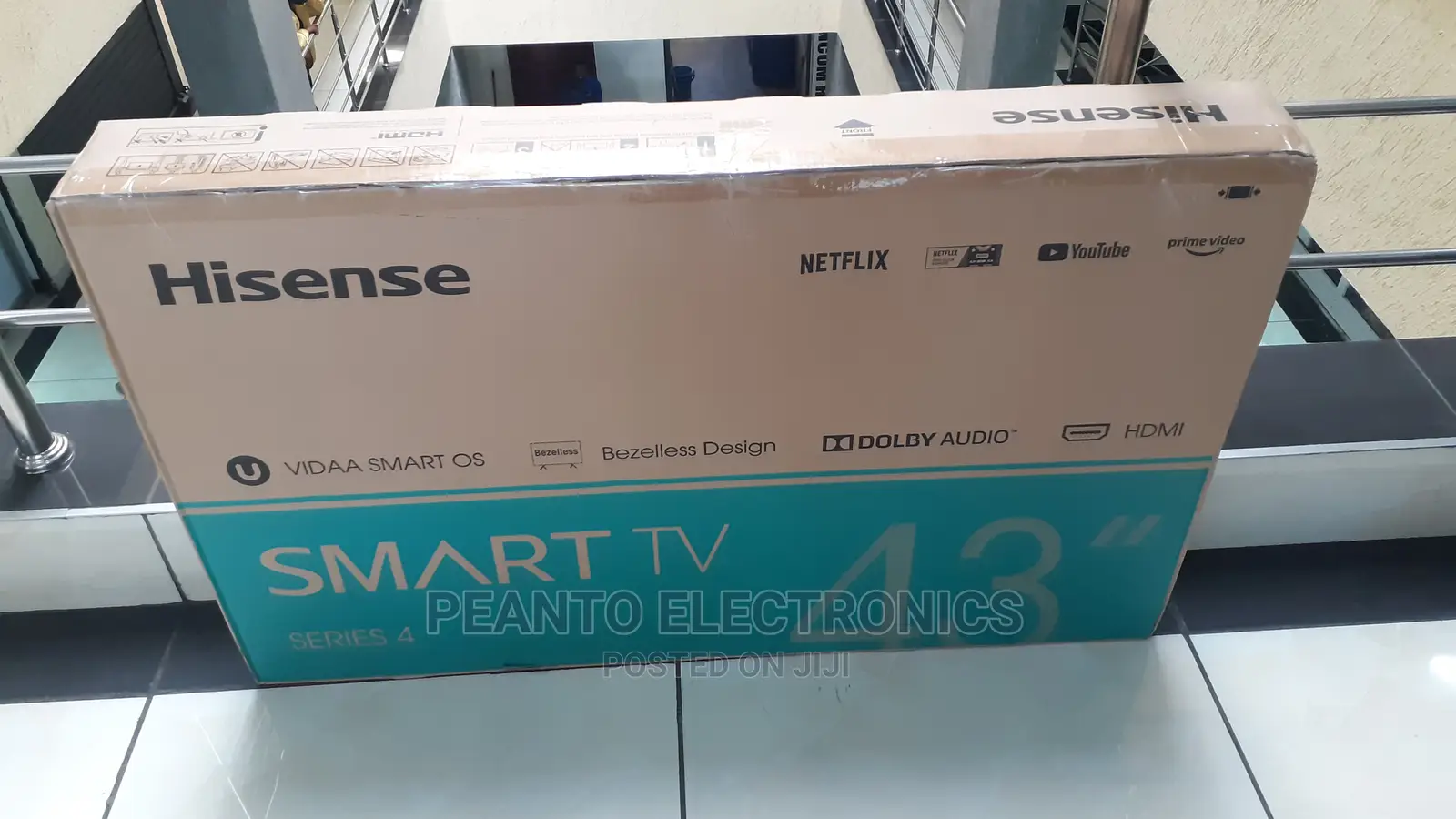 Hisense 43S4 Frameless Smart FHD LED TV - Netflix.Yout
