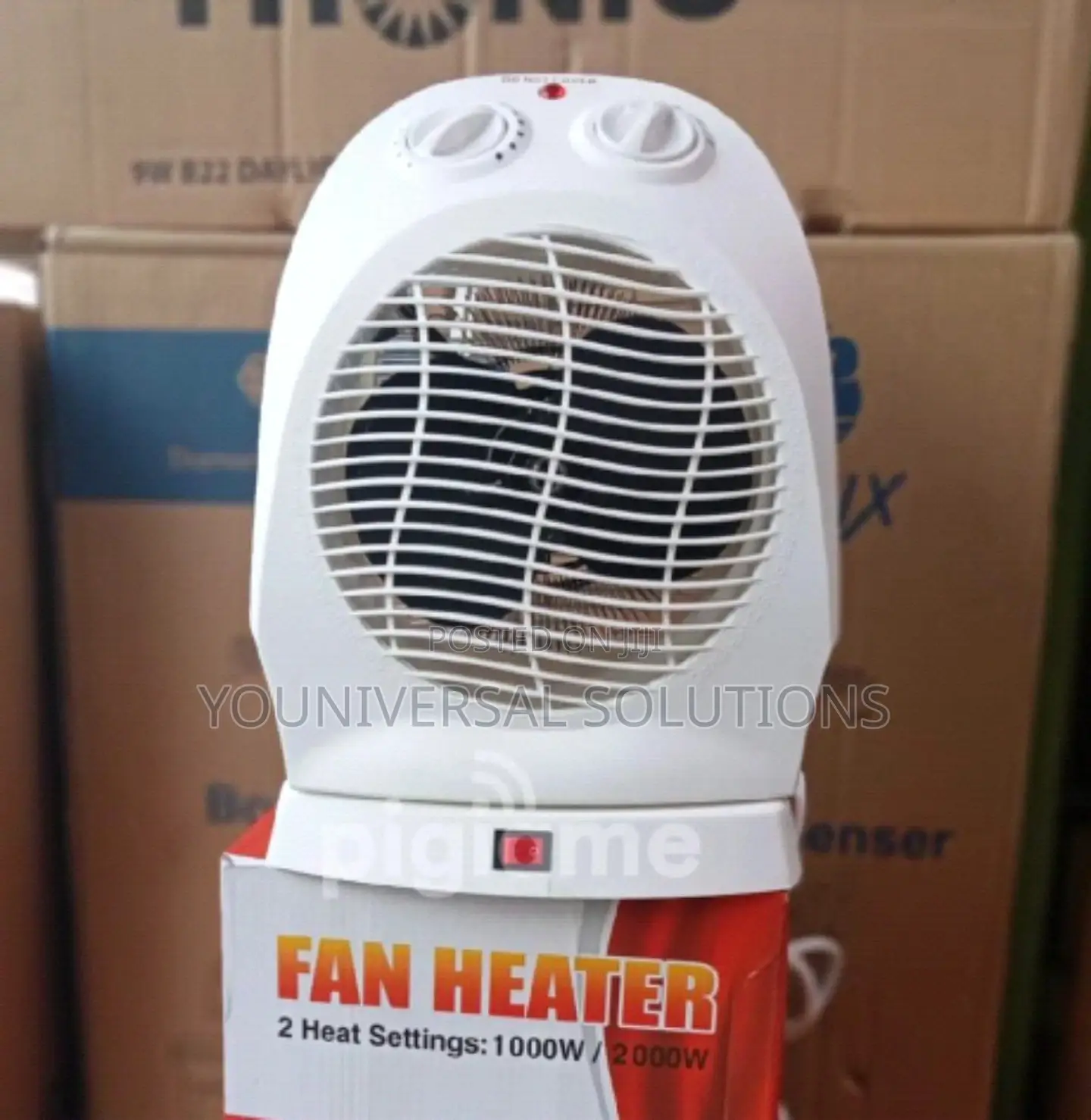2 Heat Settings Fan Heater