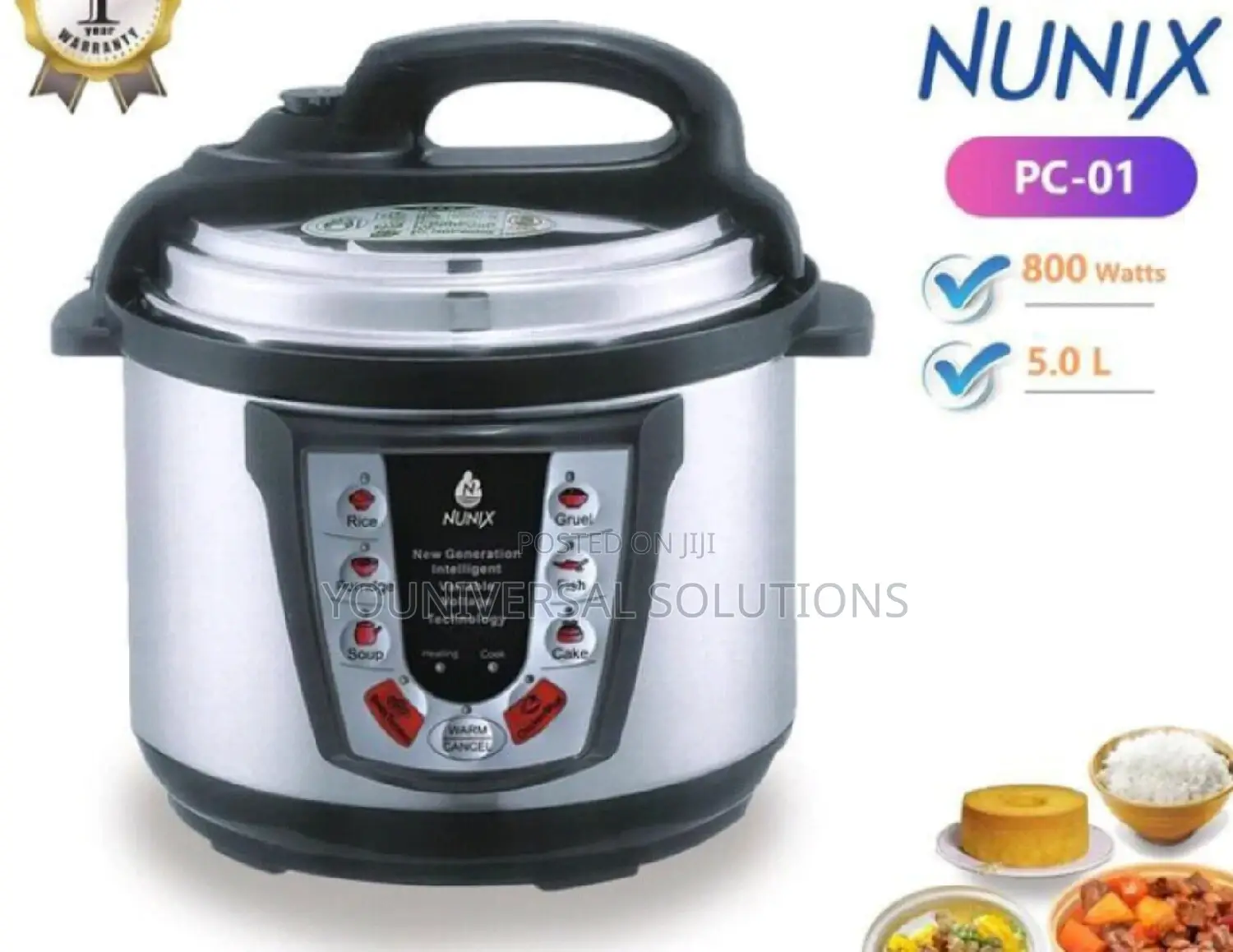 Nunix 5L Pressure Cooker(PC-01)