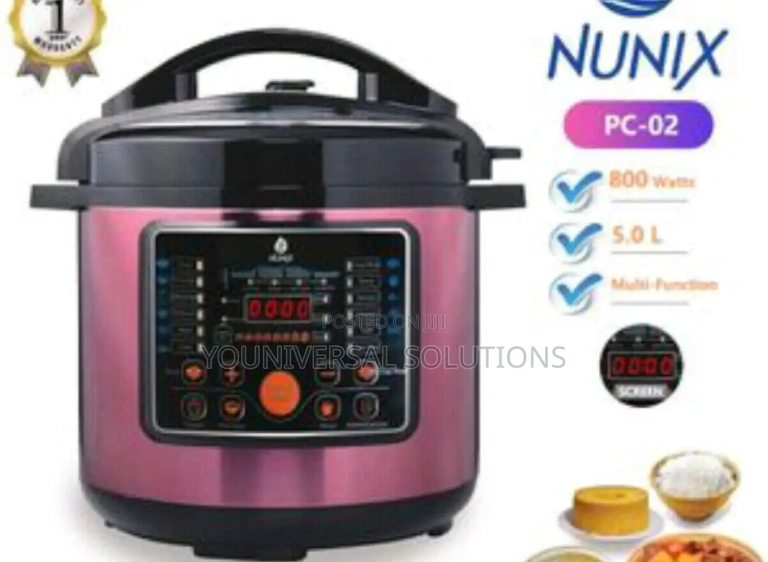Nunix 5litres Pressure Cooker(PC-02).