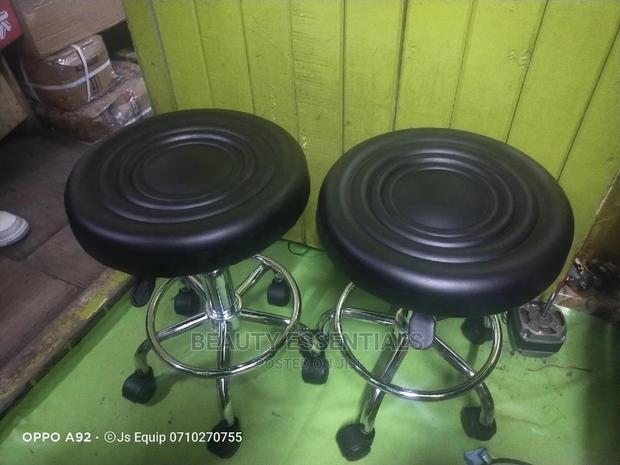 Black 5 Leged Pedi/ Manicure Stool - main view