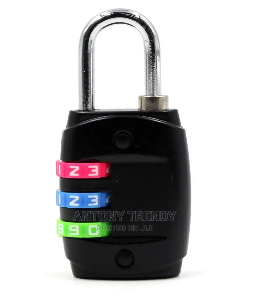 Resettable 5 Digit Combination Lock.