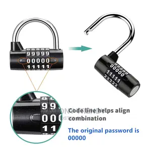 High Security 5 Digit Code Combination Padlock .