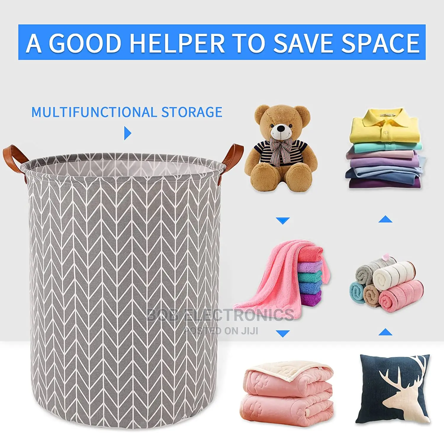 Multipurpose Collapsible Laundry Basket
