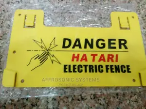 Electric Fence Warning Signs
