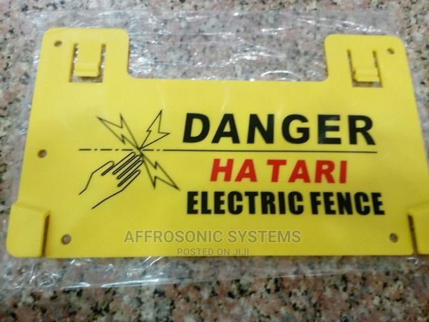 Electric Fence Warning Signs
