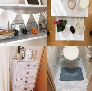 Toilet Marble Contact Paper
