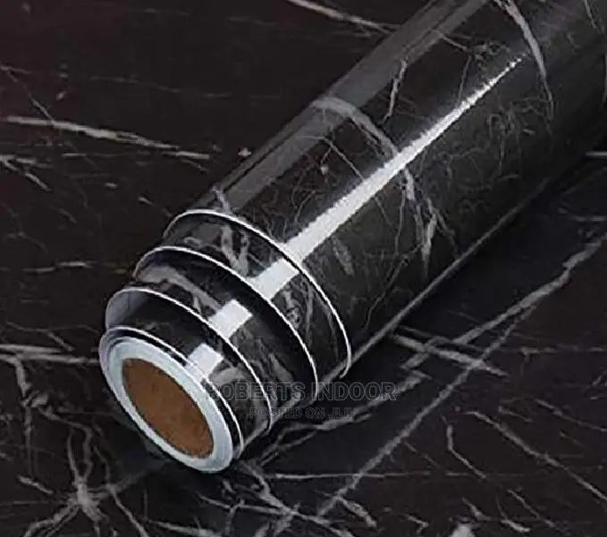Black Marble Contact Paper