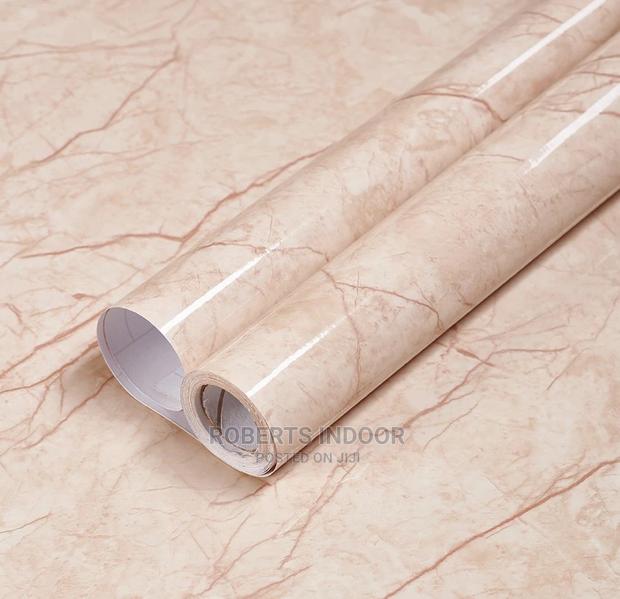 Light Brown Marble Contact Paper