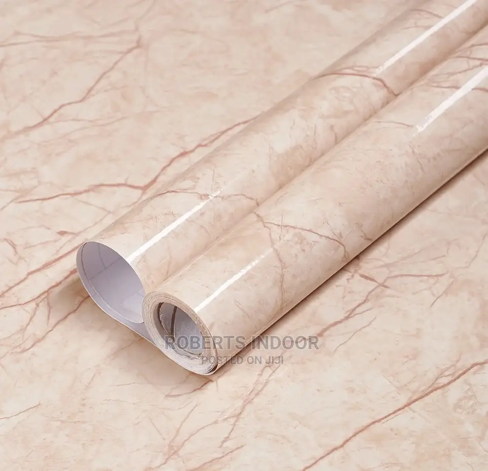 Light Brown Marble Contact Paper