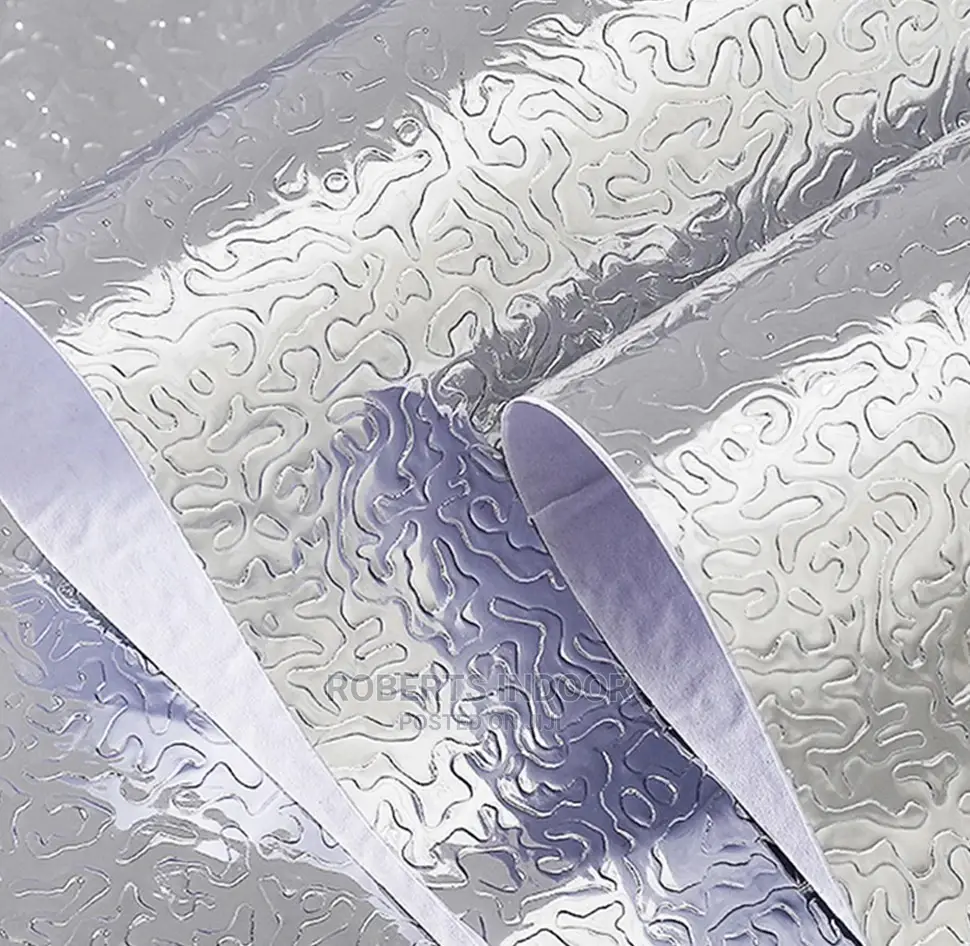 Silver Marble Contact Paper