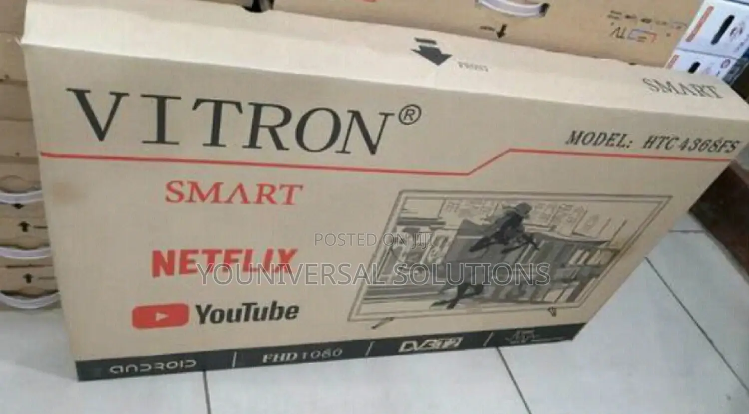 Vitron 43 Flameless Smart Android Digital TV.