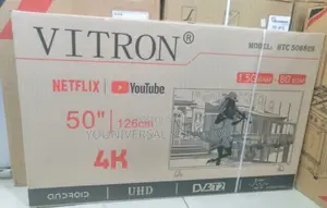 Frameless 50 Inches Smart Android Vitron Tv Bluetooth Enable
