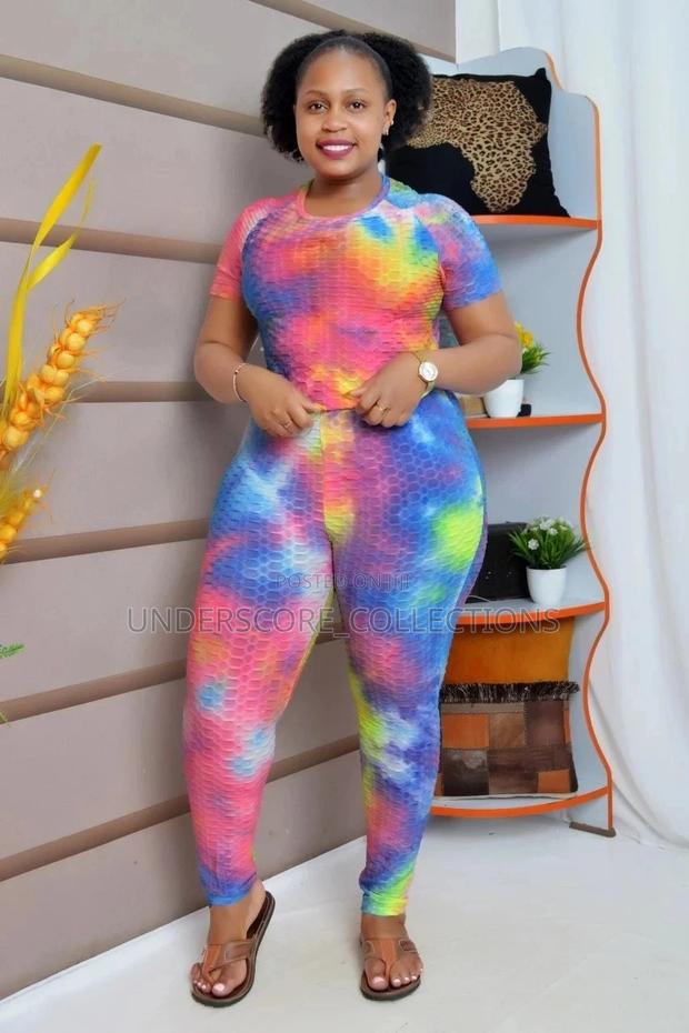 Executive Ladies Two Piece Multi Colored Suit - main view