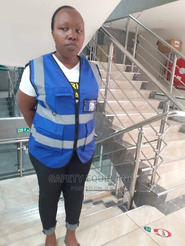 Blue Reflective Vest-Safety Wear - thumbnail 2