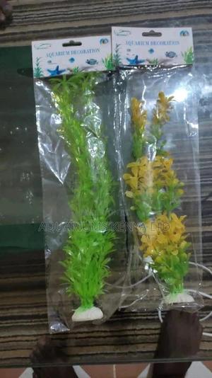 Aquarium Plastic Colored Plants - thumbnail 2