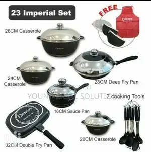 Dessini 23pcs Black Cookware Set