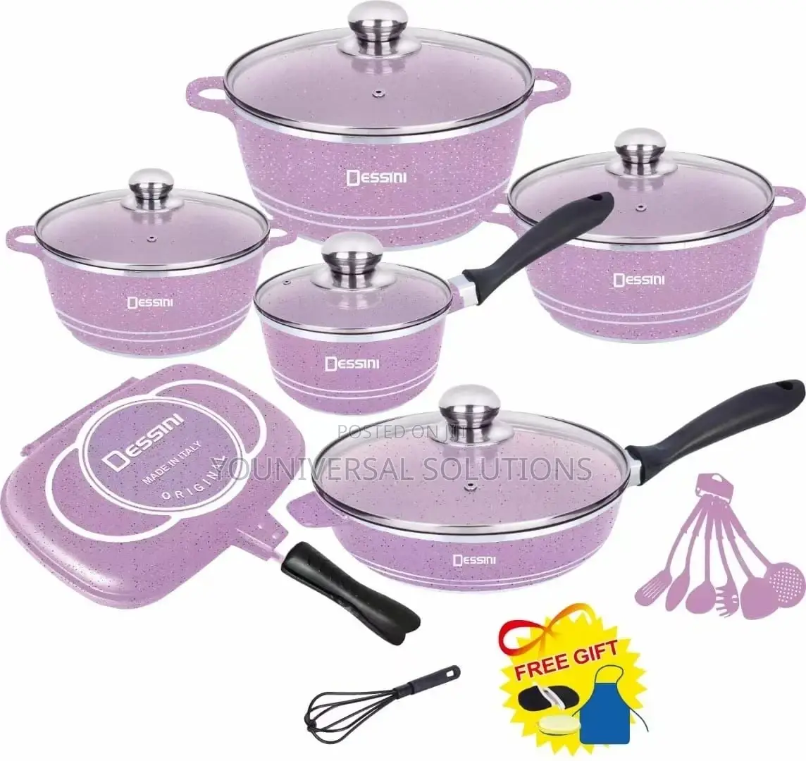 Dessini 23pcs Purple Cookware Set