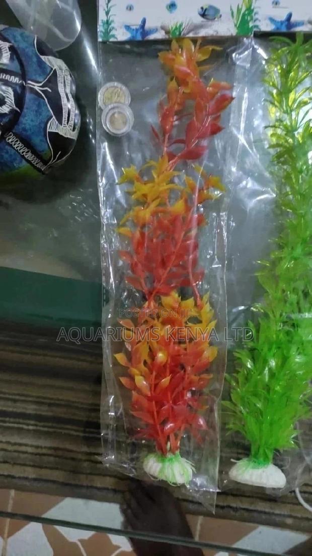 Multi Colored Orange Plastic Plants - main view