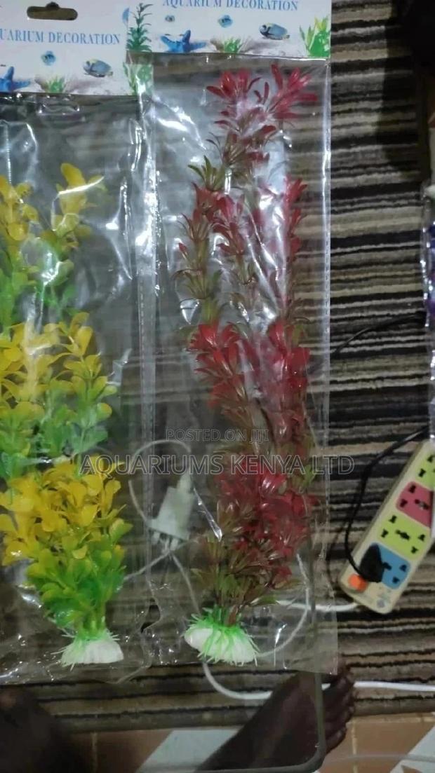 Colourful Plastic Aquarium Plants - main view