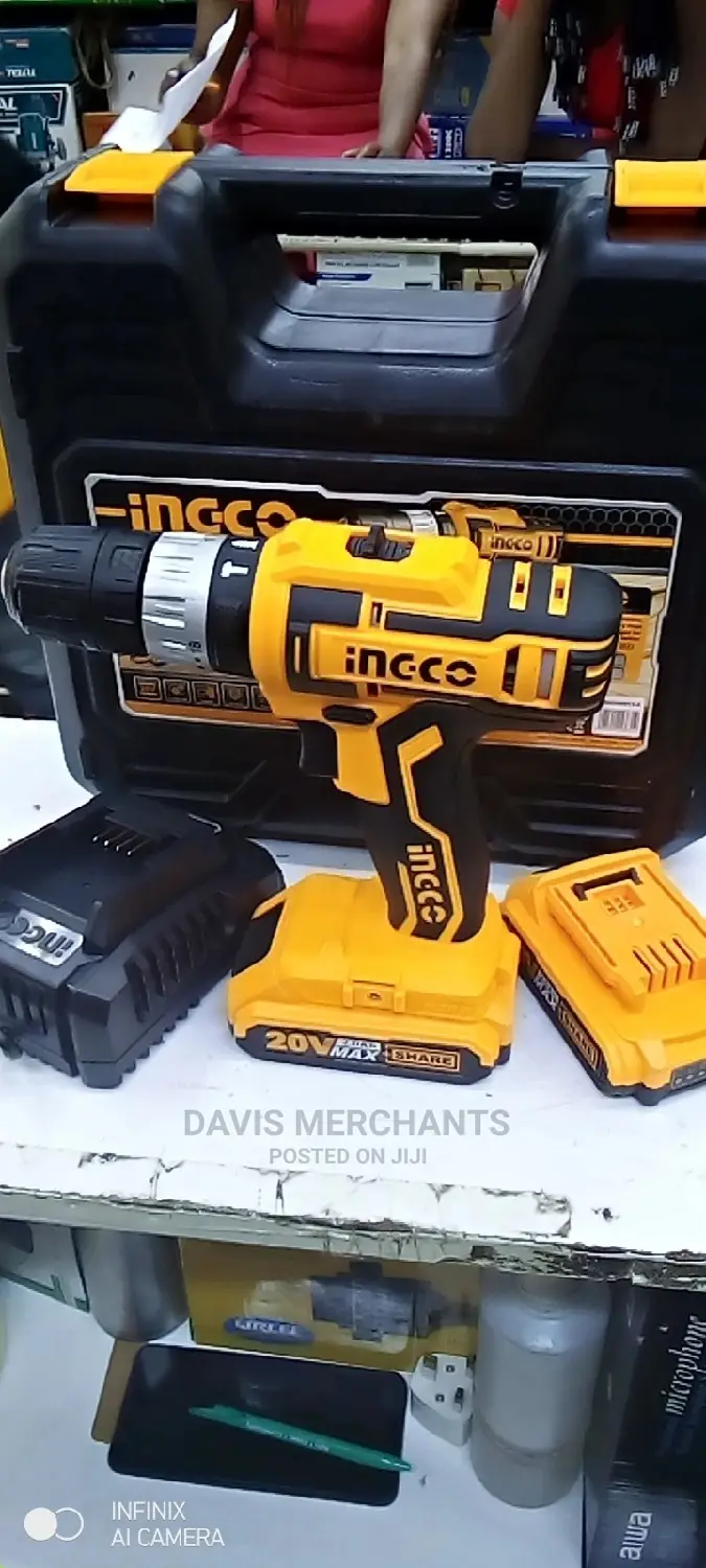 Ingco Cordless Drill With Hammer 20v