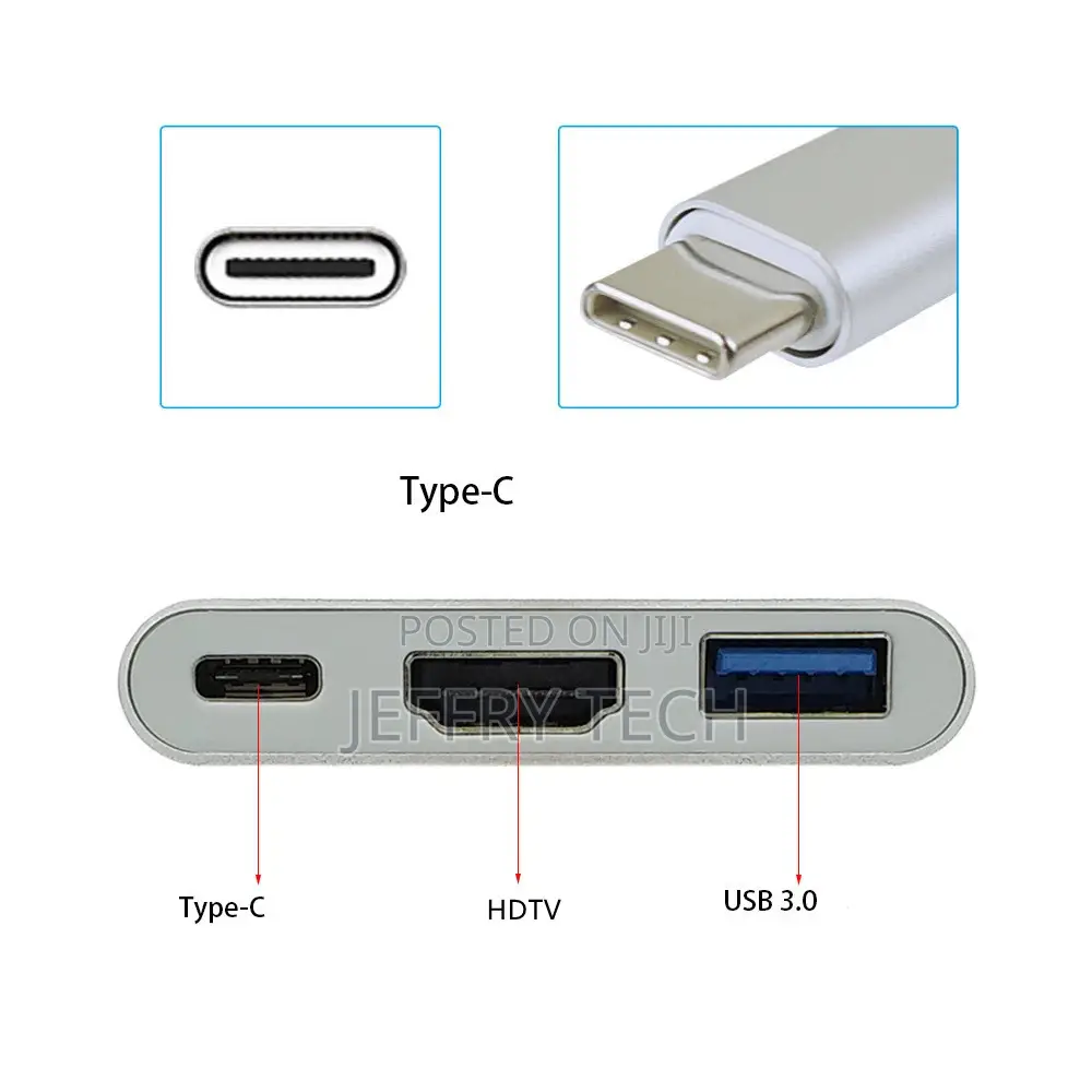 Wholesale Multi-Port Cable 4K 3 in 1 Type C to Hd-Mi+Usb3.0