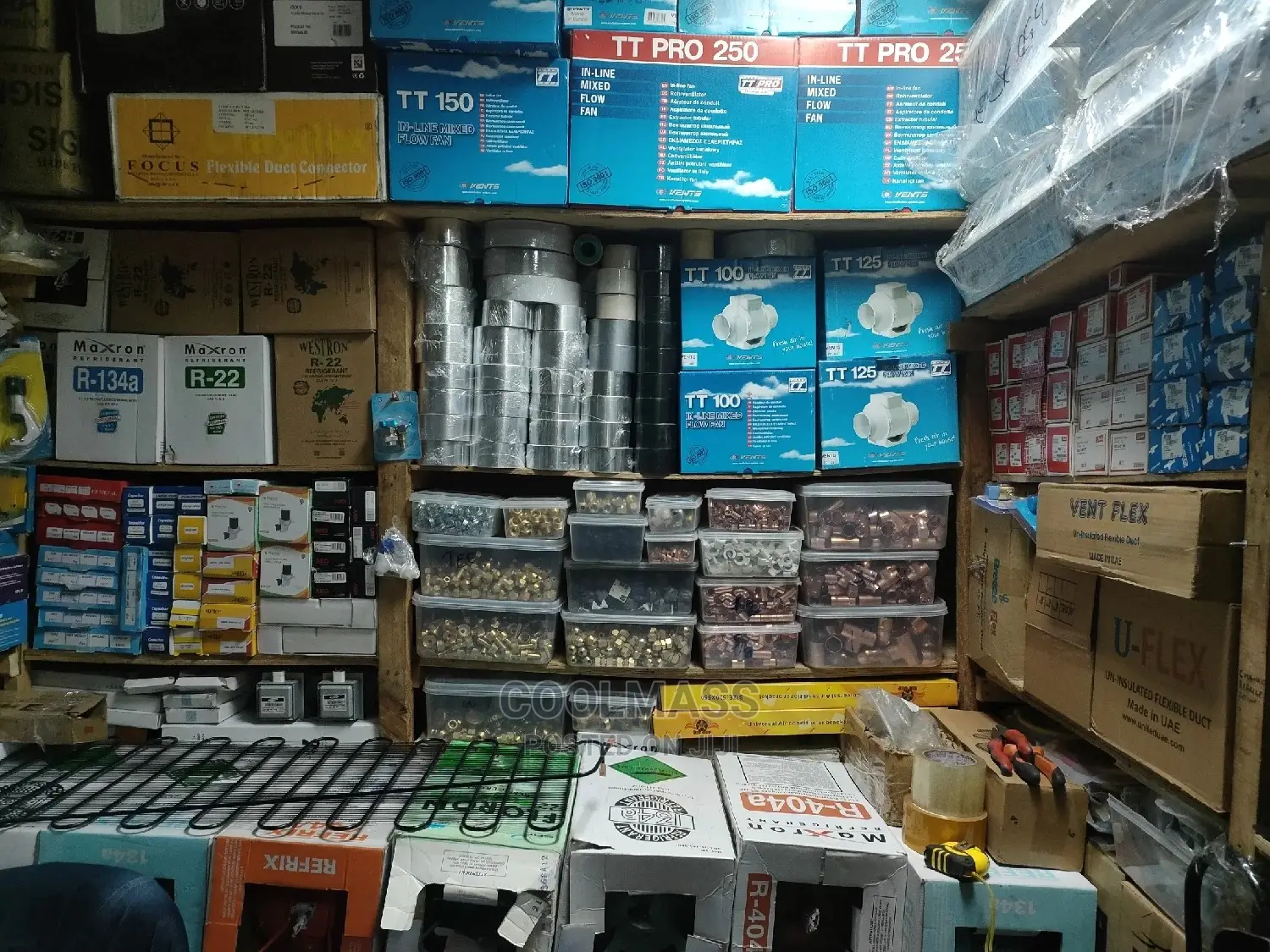 Inline Fans,Gasket, Aluminium Tape Frio Gases
