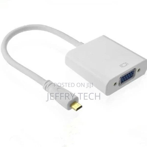 Micro HDMI to VGA Converter Adapter With 3.5mm Jack Audio Ca - main view