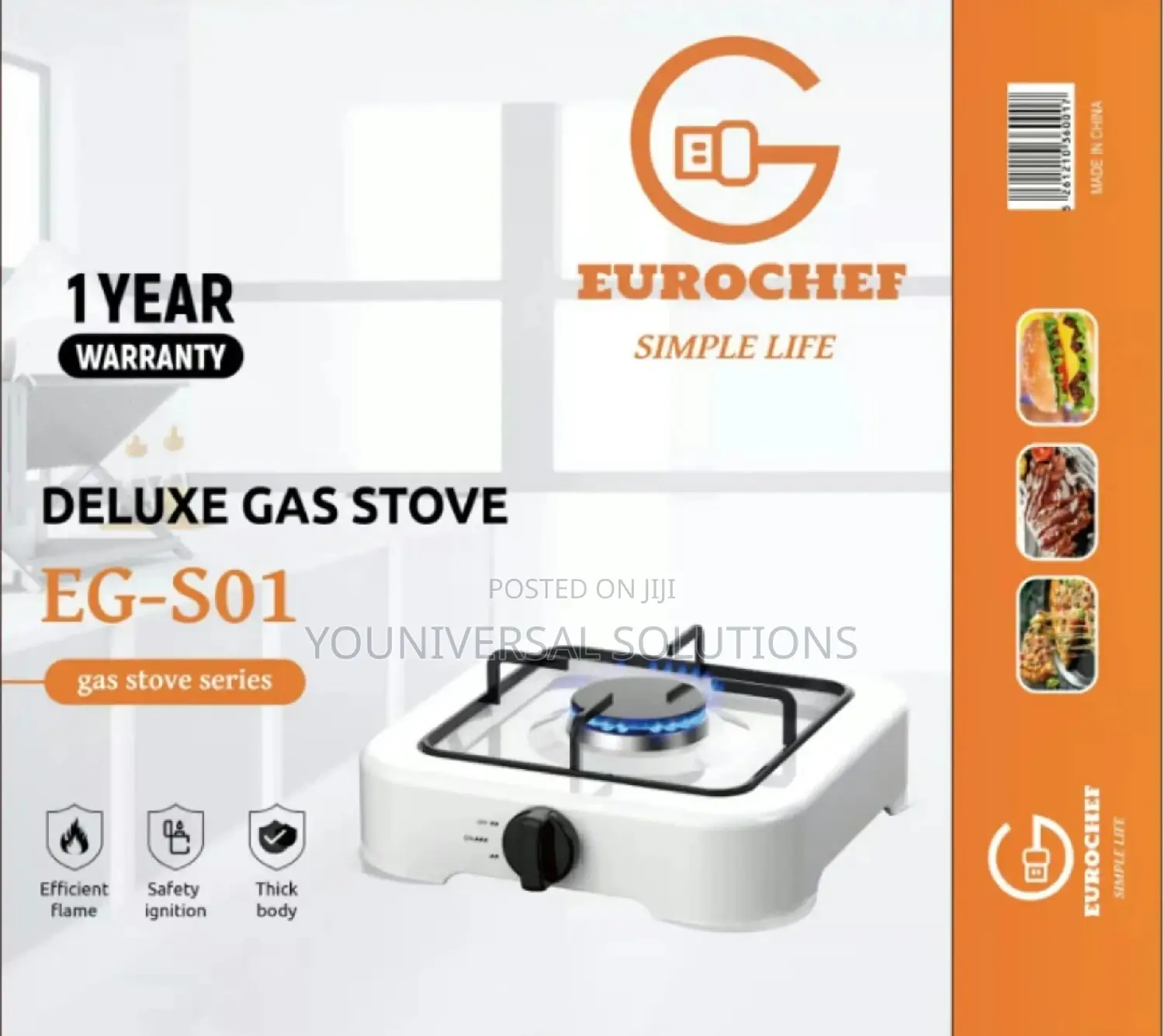Eurochef Table Top Single Burner