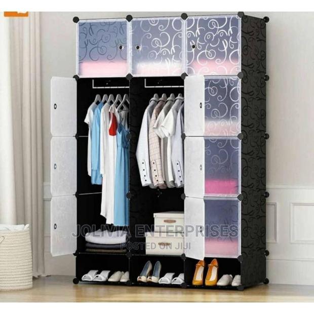 Plastic Wardrobe Black