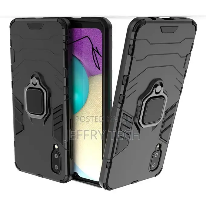 SAMSUNG GALAXY A02 Heavy Duty Armor Hard Back Cover With 360